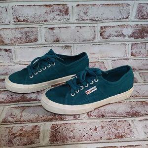 Superga teal shoes